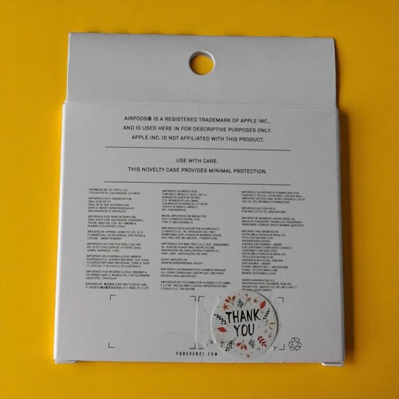 NEW!! EARBUDS HOLDER CLEAR CASE WITH GLITTER PURPLE - FOREVER 21 Size: One size - Picture 3 of 5